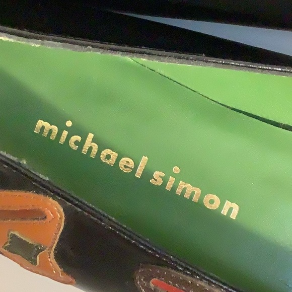 Vintage Michael Simon Leather “Coffee Cups” Slip On Ballet Flats Shoes Sz 7M - Picture 9 of 11